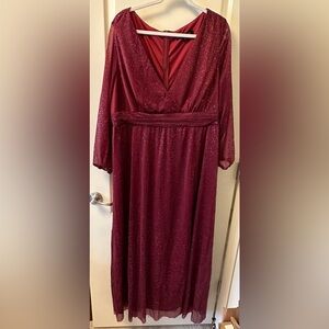 Ever Pretty Formal Dress Size 26 in Deep Wine